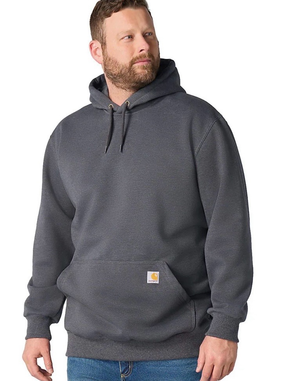 Carhartt Loose Fit Dark Gray Hoodie with Greenheck Group custom Logo, Size L 🛠️